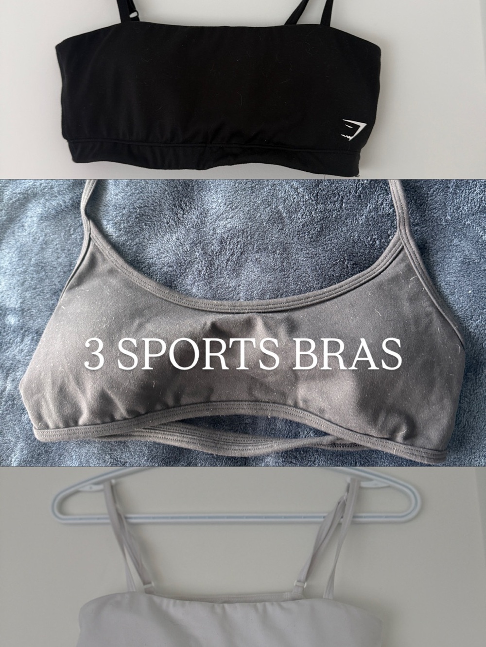 Gymshark Black, Black TNA & White Gymshark Sports - Pack of 3